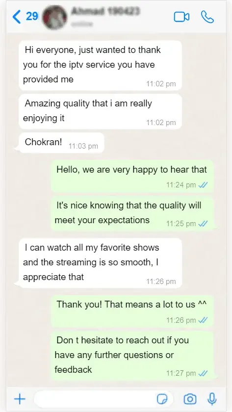 WhatsApp conversation between a subscriber and Smart One IPTV support — screenshot 3 of 9